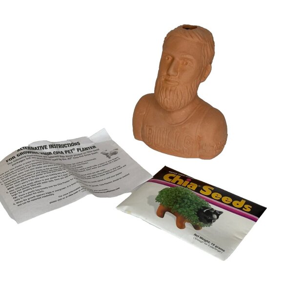 NEW Nikola Mirotic Chicago Bulls SGA Chia Pet Niko Beard NBA Montenegro - Picture 5 of 5